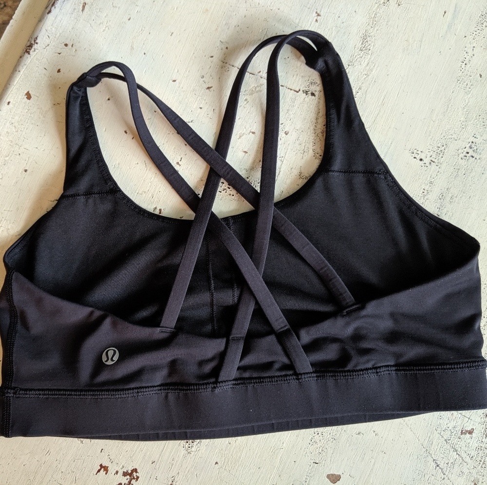 Lululemon Black Strappy Sports bra